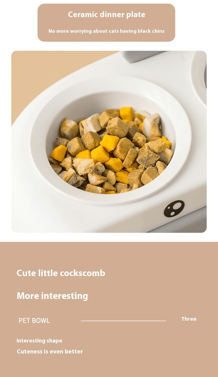 Big Mouth Duck Double Bowls for Cats in Multiple Colors and Materials