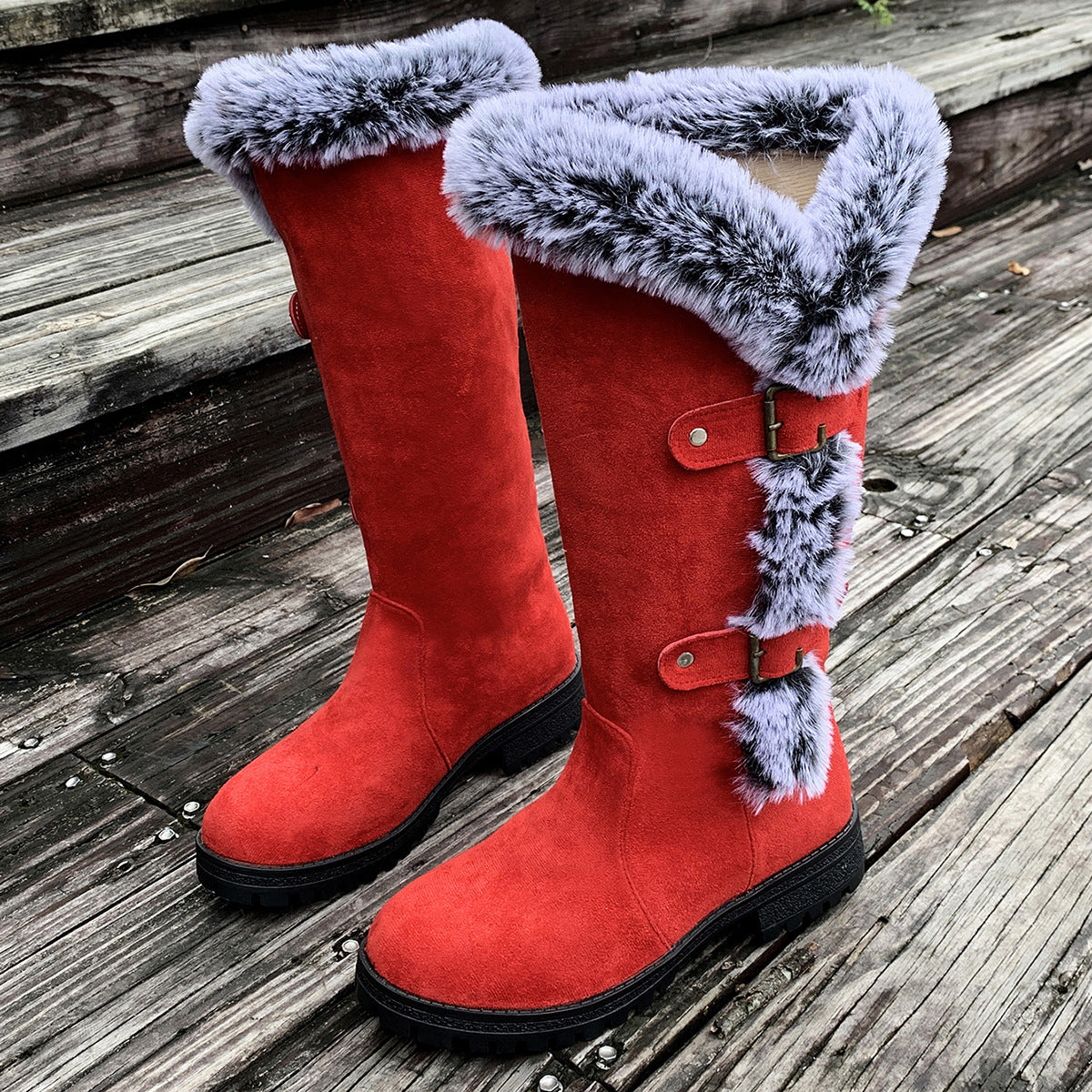 CozyFluff Women's Winter Velvet Snow Boots - LauBelle