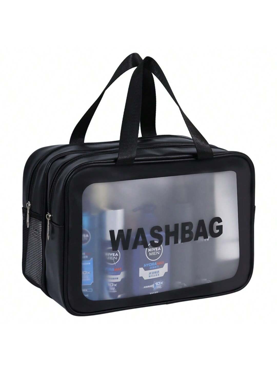 Matte Double Layered Washing and Stimulating Bag Set Large and Medium