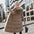 Fur Hooded Belted Winter Slim Long Coat for Women - LauBelle Brand