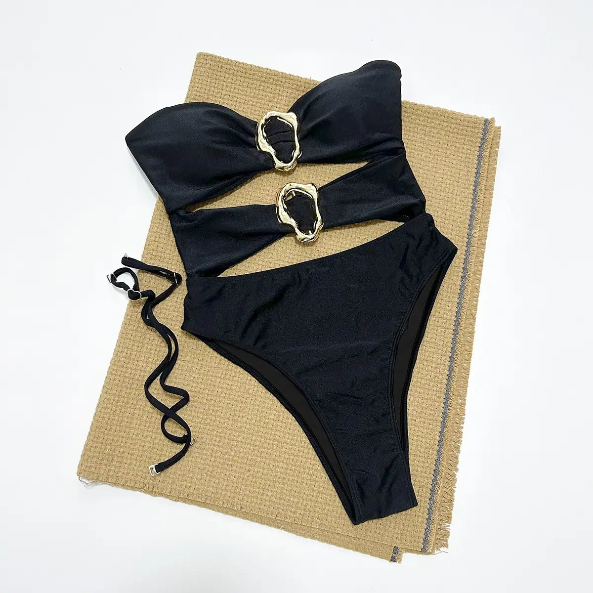 One-piece Swimsuit Sexy Bikini Women’s Solid Color