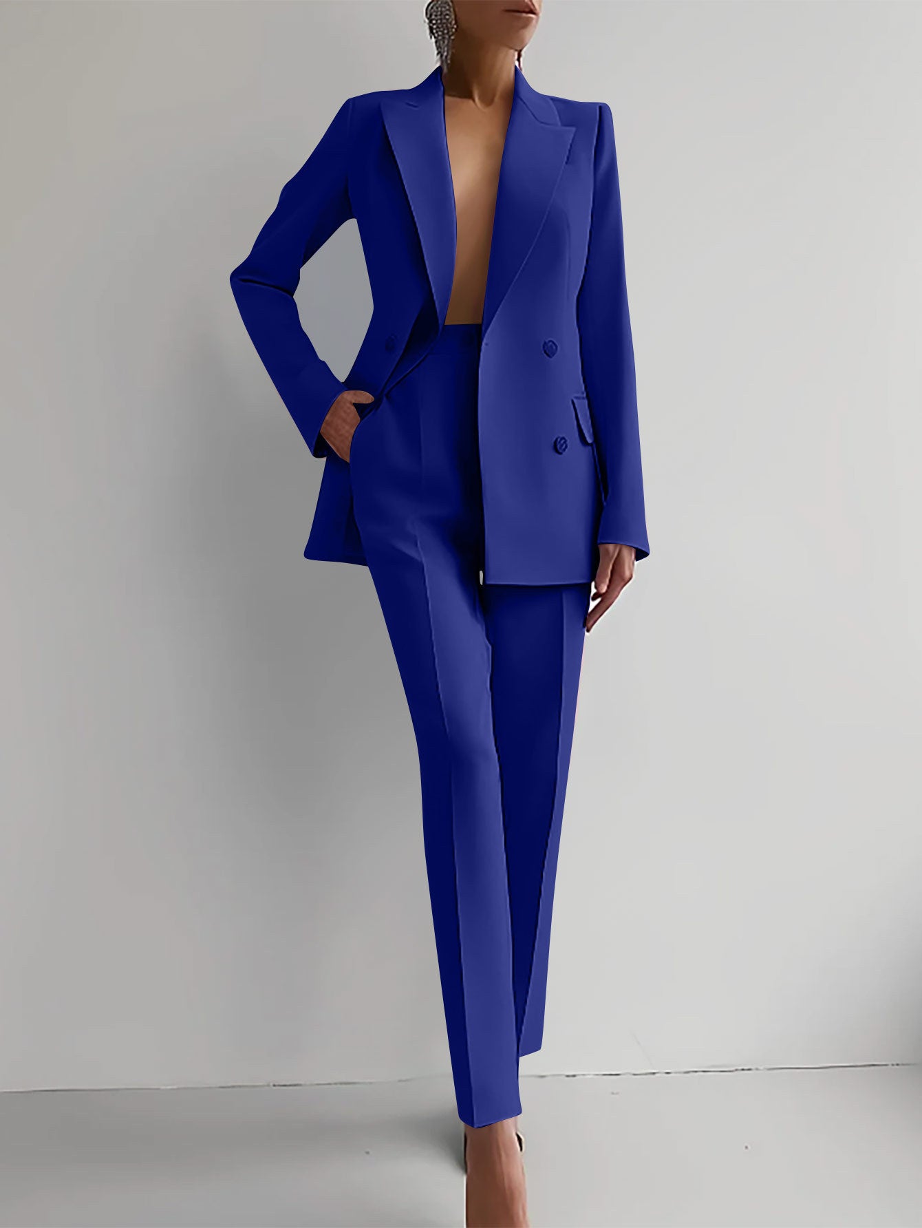 Elegance: Women's Casual Slim Fit Suit Set - LauBelle Brand