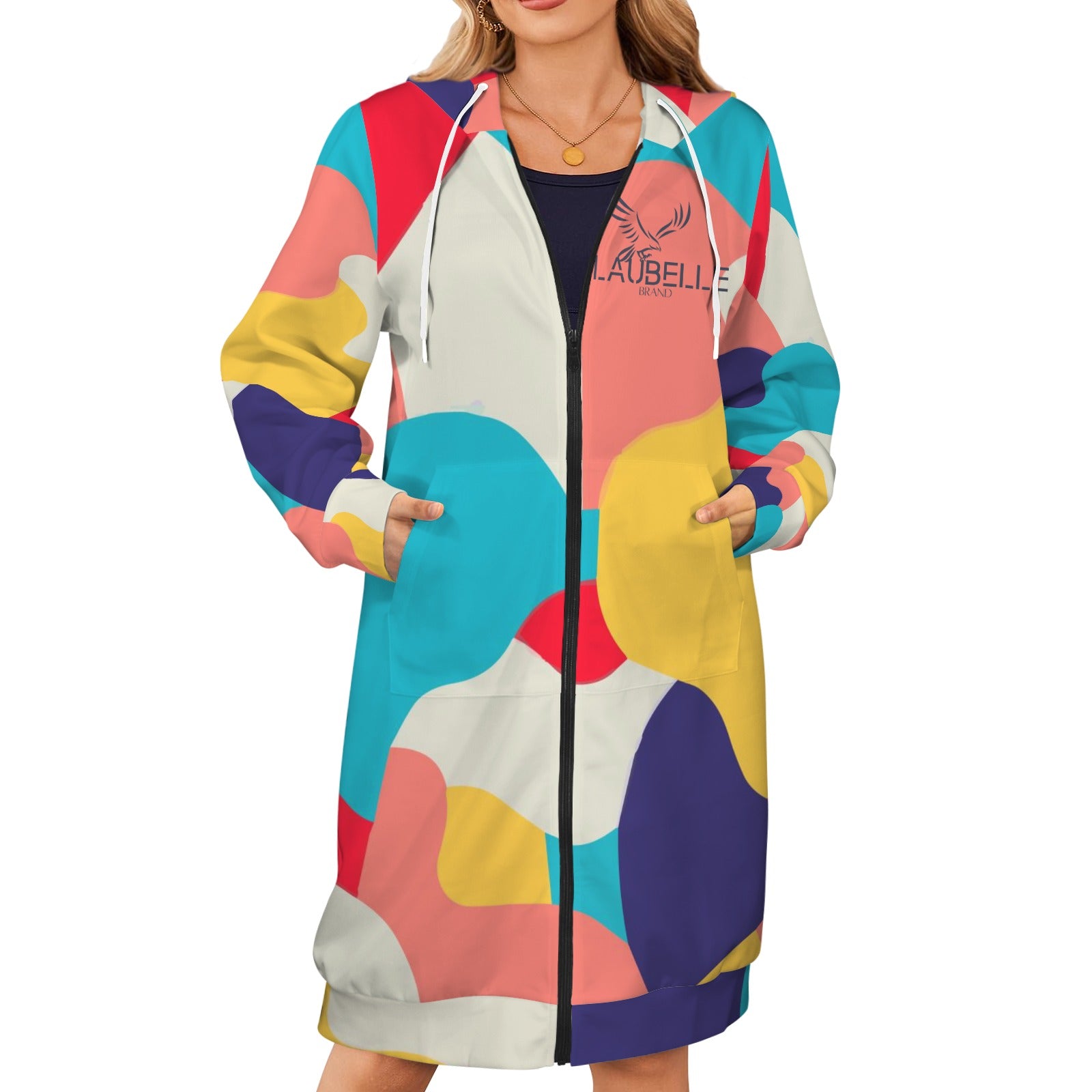 LauBelle - Women's Long Hooded Coat (H72) - LauBelle Brand