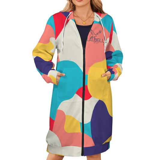 LauBelle - Women's Long Hooded Coat (H72) - LauBelle Brand