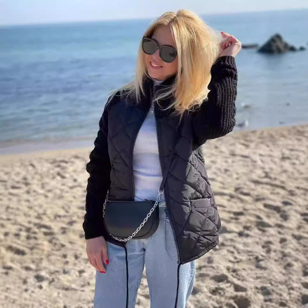 Arctic Chic: Knitted Stitch Warmth Jacket for Women - LauBelle Brand