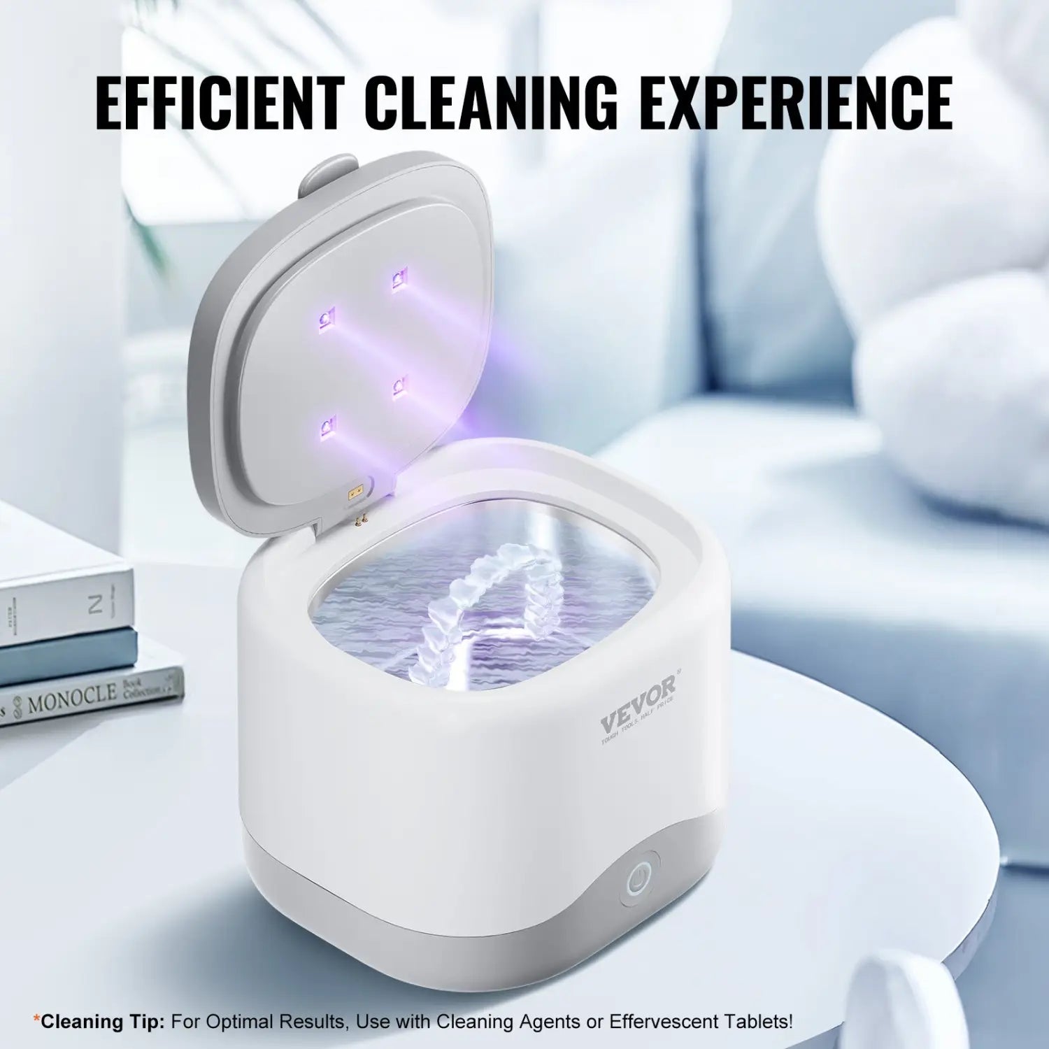 Automatic Cleaner for Dentures Retainers Mouth Guards and Night Guards