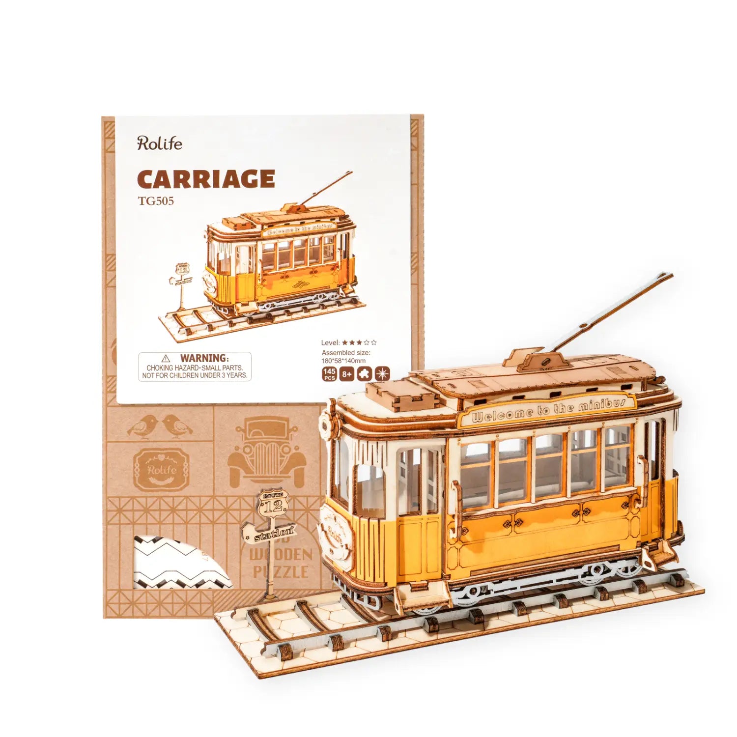 Plywood Package with English Instructions and Accessories No Glue Included