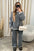 ChicSuit: Women's Split Top & Loose Pants Set - LauBelle Brand