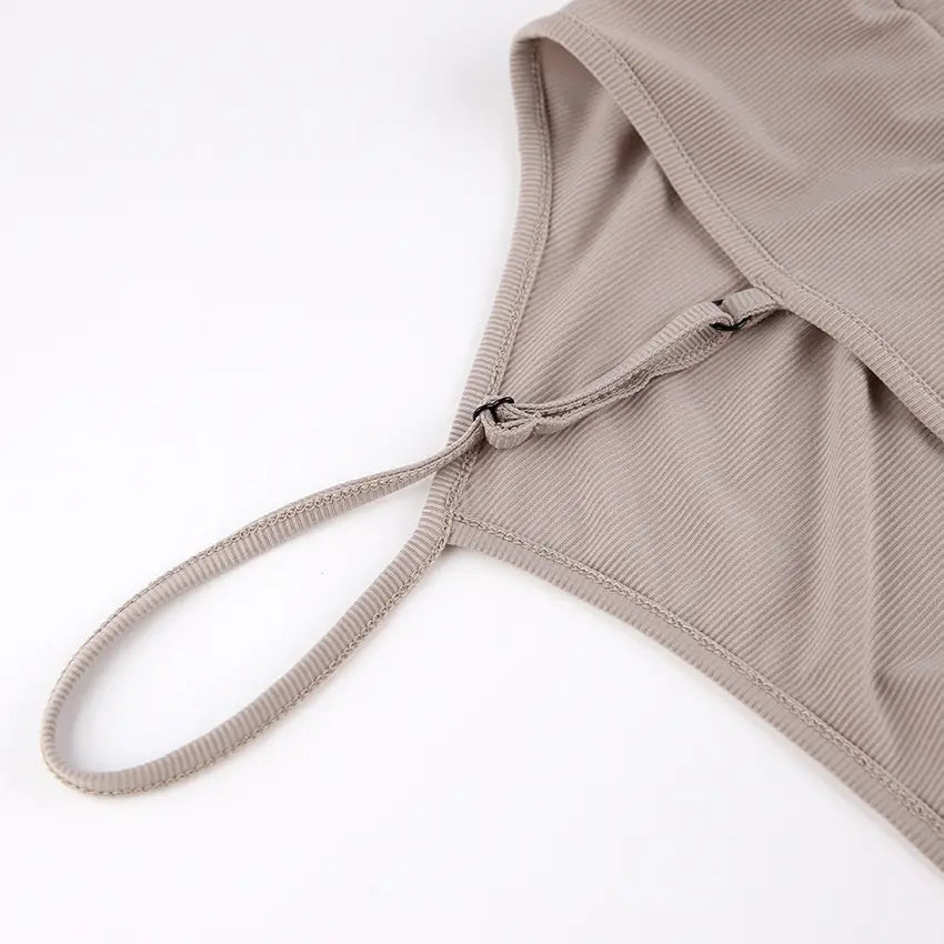 Knitted French Ice Silk Rib Wrap Chest Underwear Comfortable Women’s Pajamas