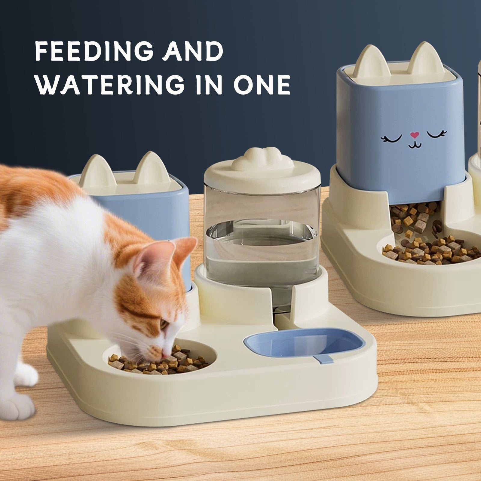 PetPal DuoFeeder: Auto Water & Dry/Wet Food Station - LauBelle