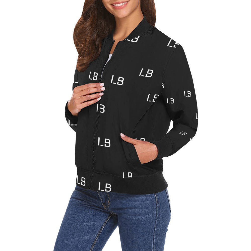 All Over Print Bomber Jacket for Women ( H19) - LauBelle Brand