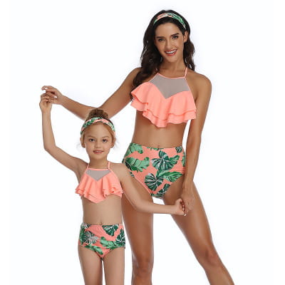 Eltern-Kind-Bikini-Badeanzug