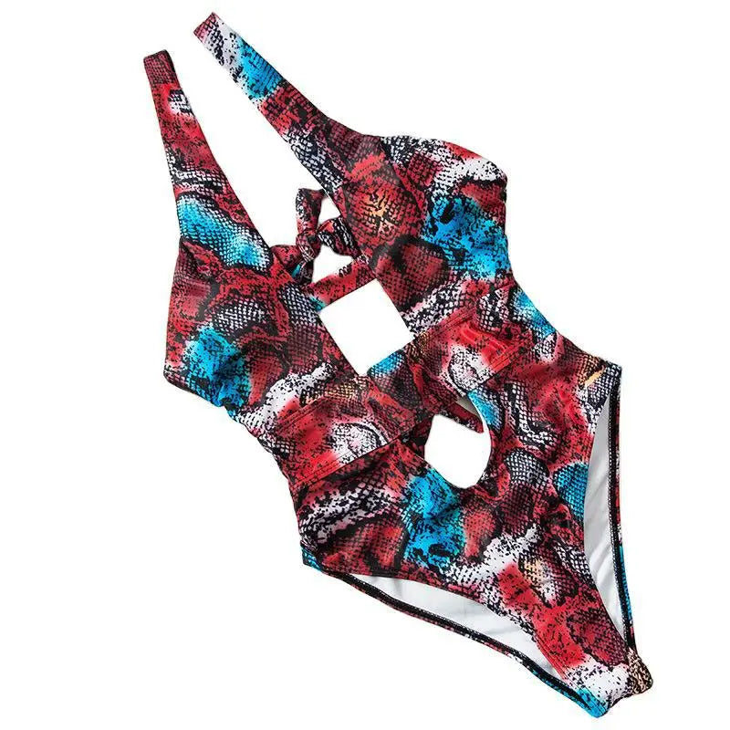 Bikini Slangenprint Eendelig Badpak