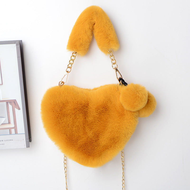 Plush Love Heart Handbag – Valentine’s Day Purse - LauBelle Brand