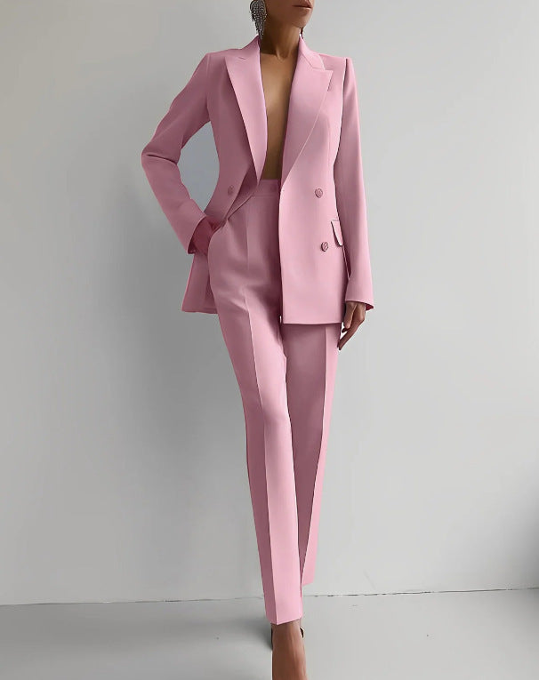 Elegance: Women's Casual Slim Fit Suit Set - LauBelle Brand