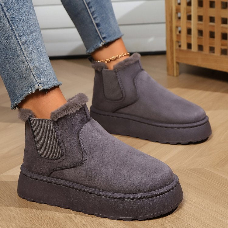 CozyStep Women's Plush Flat Winter Boots - LauBelle Brand
