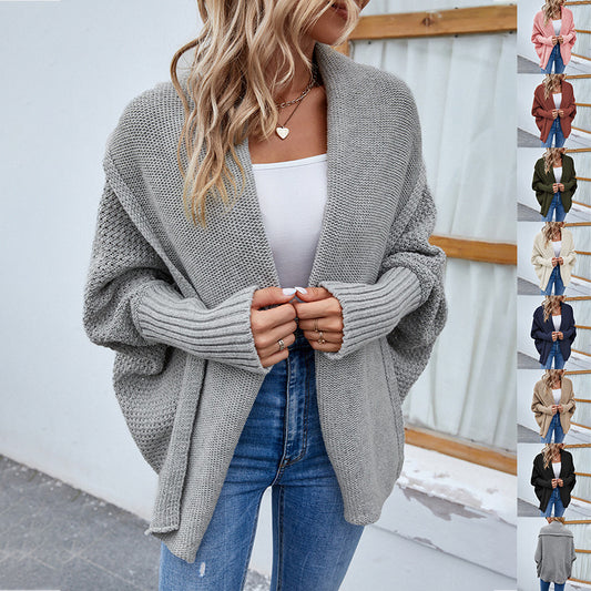 CozyLuxe Batwing Knit Cardigan - Women's Fall Fashion - LauBelle Brand