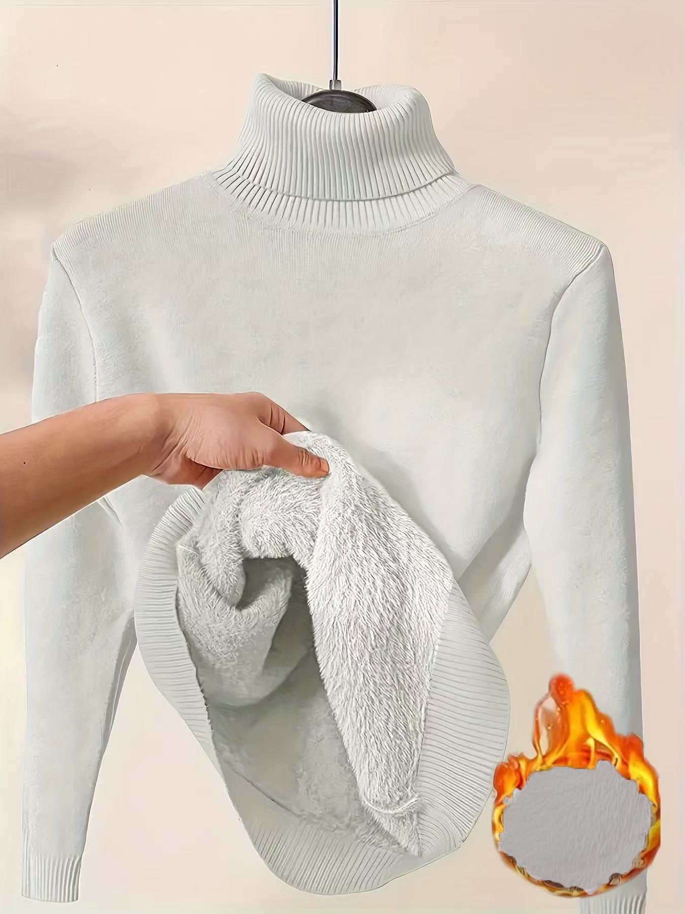 Elegant Thick Knit Turtleneck Sweater for Women - LauBelle Brand