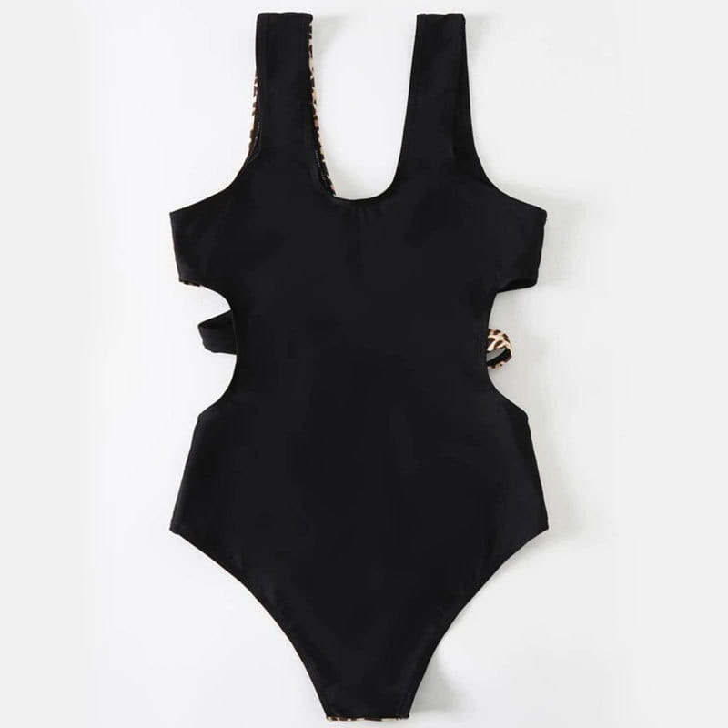 European And American Bikini High Waist One Piece Swimsuit
