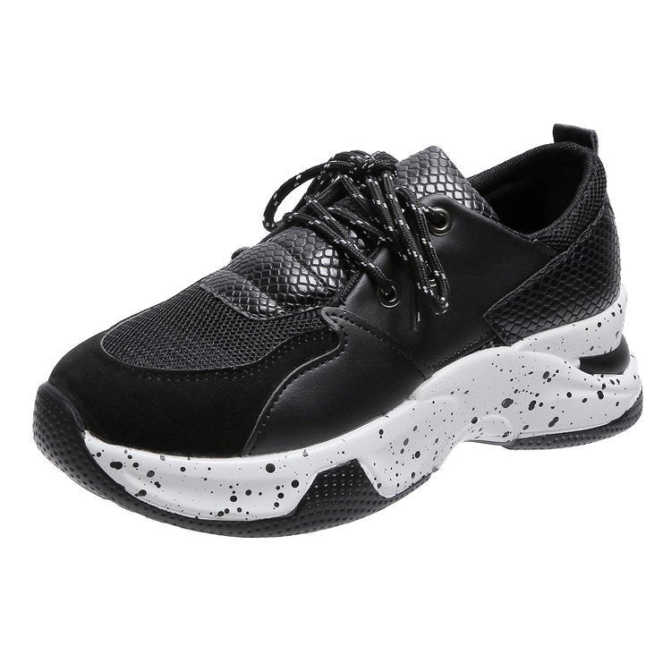 ChicStep Dames Platform Veterschoenen Casual Sneakers