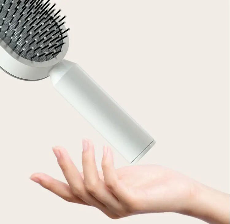Self Cleaning Hairbrush with 3D Air Cushion for Healthy Hair