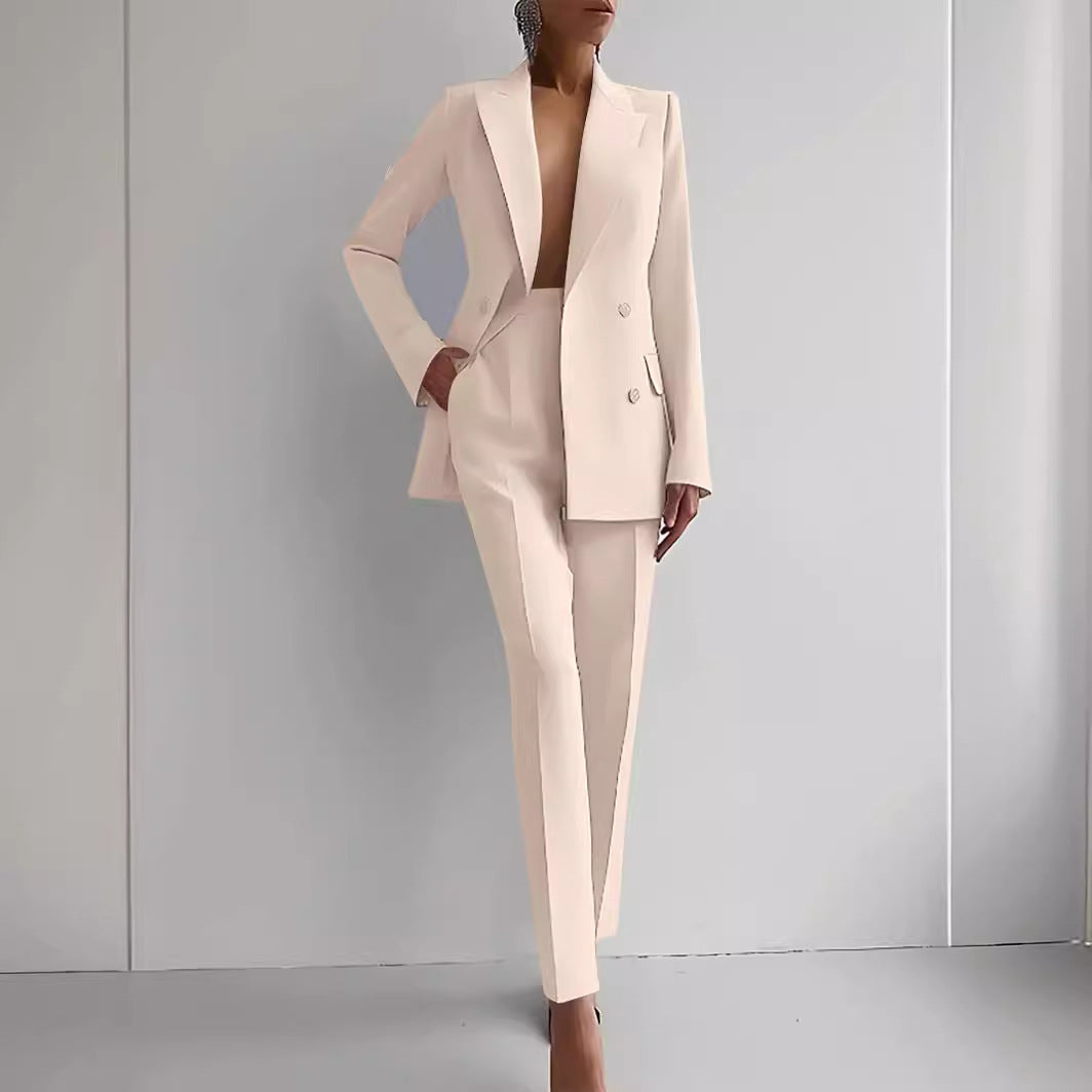 Elegance: Women's Casual Slim Fit Suit Set - LauBelle Brand