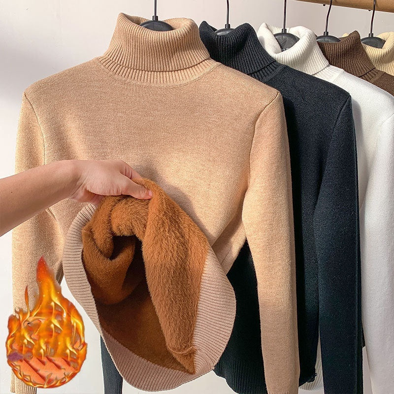 Elegant Thick Knit Turtleneck Sweater for Women - LauBelle Brand