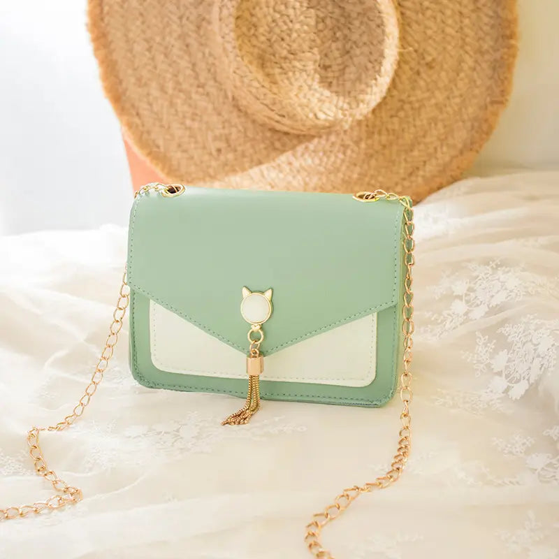 Womens Designer PU Leather Crossbody Shoulder Bag