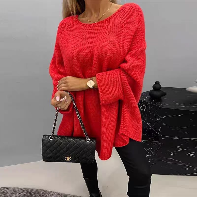 CozyBatwing Oversized Knit Pullover Sweater Shawl - LauBelle Brand