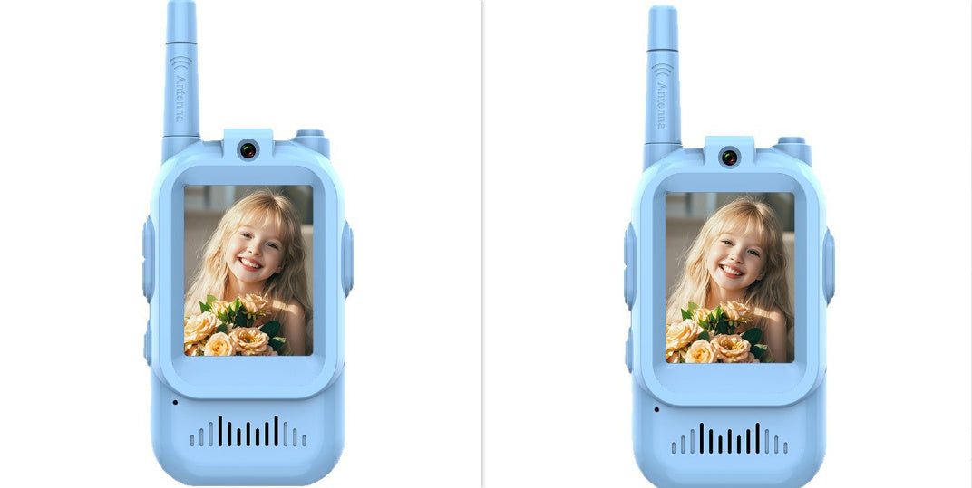 Mini Video Wireless Walkie Talkies For Kids Handheld 2 Pack Rechargeable Intercom Cam Outdoor Family Games Gift For Boys Girls - LauBelle
