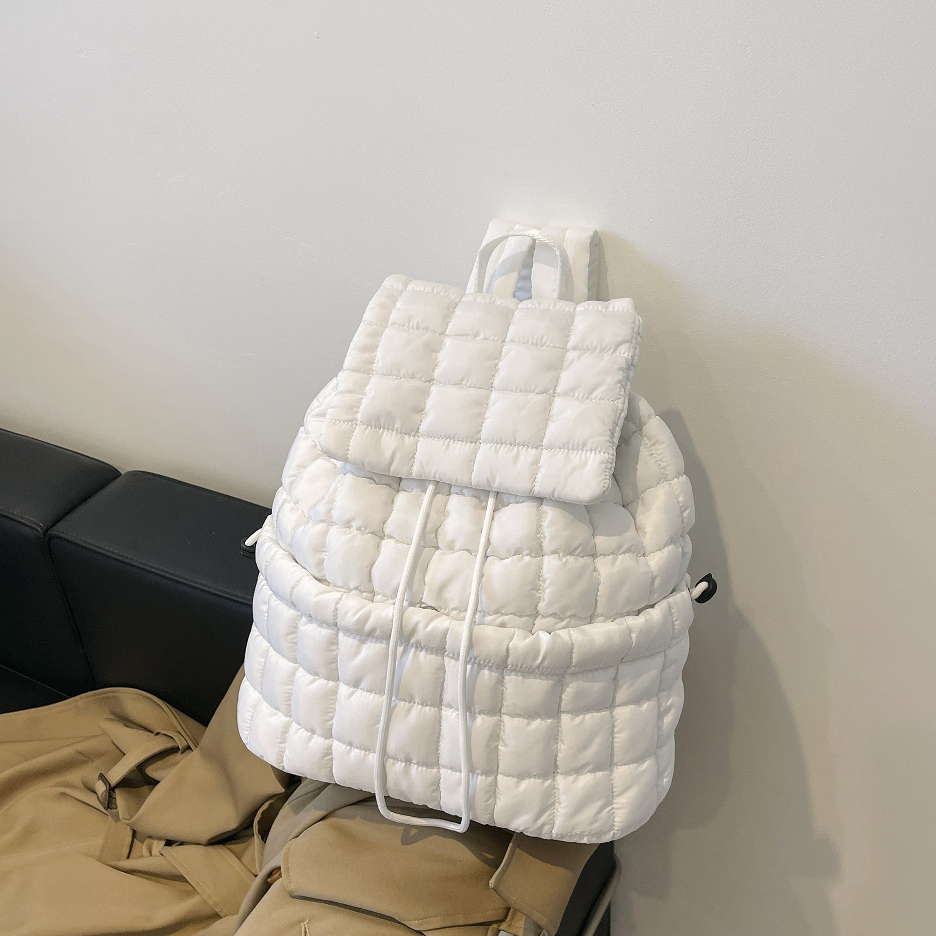 CandyColor Puffy Quilted Women’s Travel Backpack - LauBelle Brand