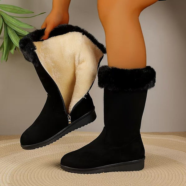 CozyFleece Mid-Calf All-Weather Snow Boots