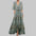 VoguePrint Slim V-Neck Half-Sleeve Waist Dress - LauBelle Brand