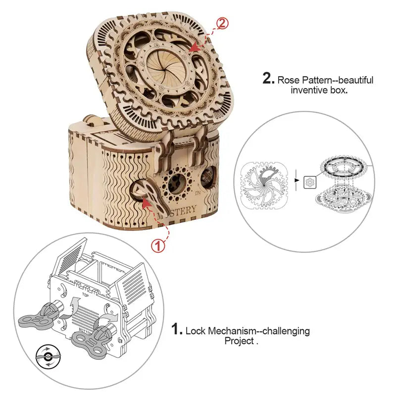 Wooden 123 Piece Assembly Kit for Ages 8 and Up