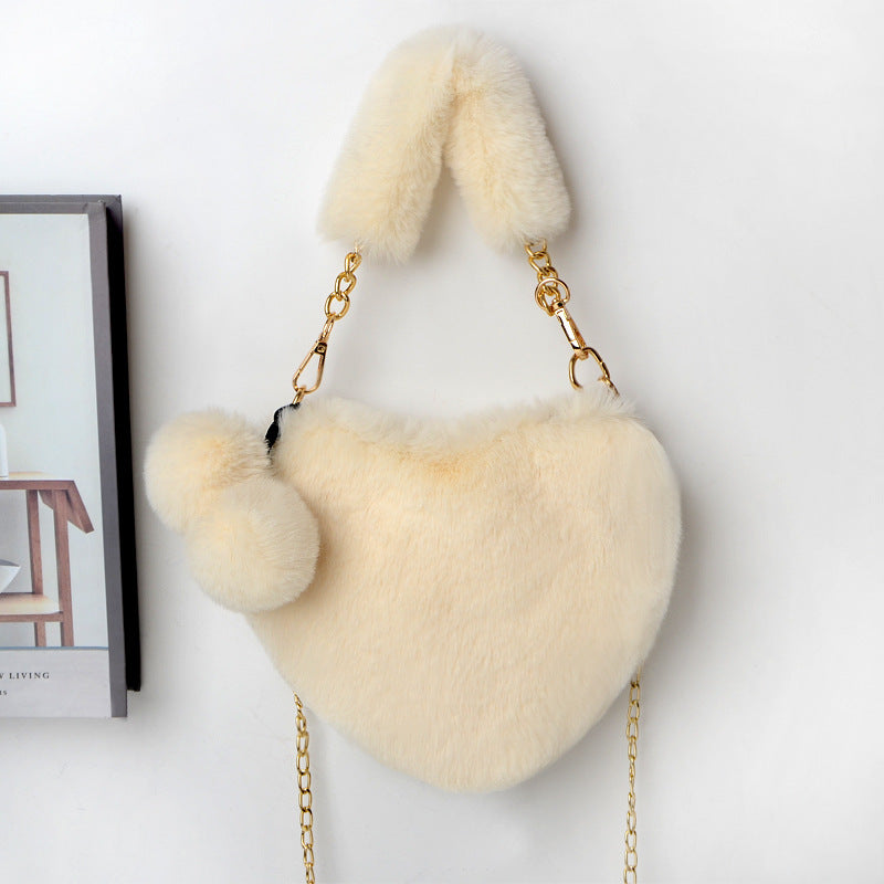 Plush Love Heart Handbag – Valentine’s Day Purse - LauBelle Brand