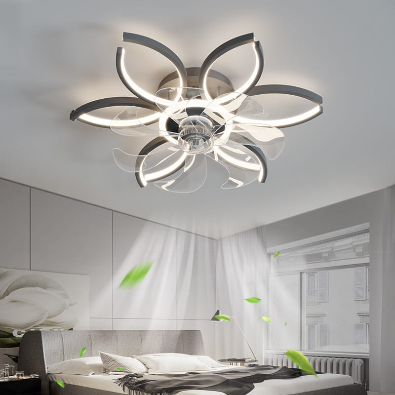 Ceiling Fan with Tricolor Dimming Remote Control and 6 Speed Settings