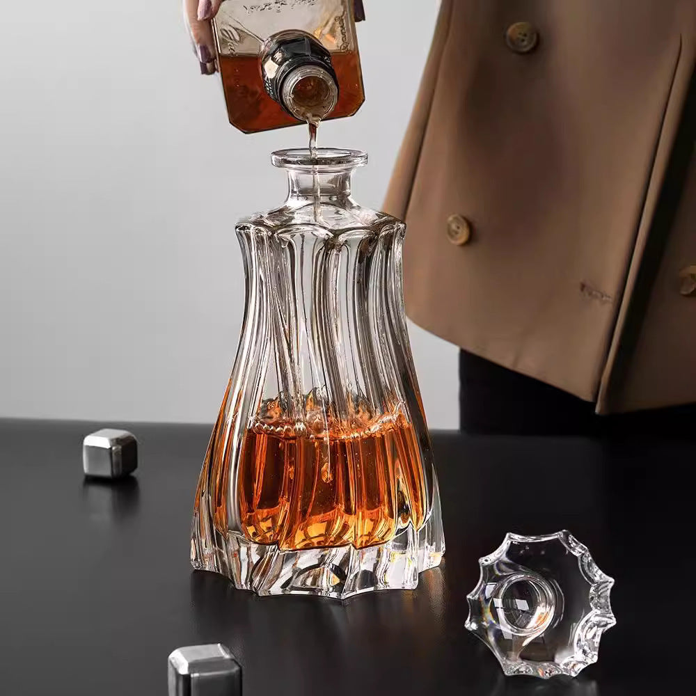 Imported Crystal Glass Foreign Wine Brandy Whisky Wine Bottle Wine Decanter - LauBelle