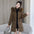 Arctic Luxe: Mid-Length Fur Collar Cotton Coat - LauBelle Brand