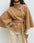 Chic Winter Batwing Belted Trench Coat for Women - LauBelle Brand