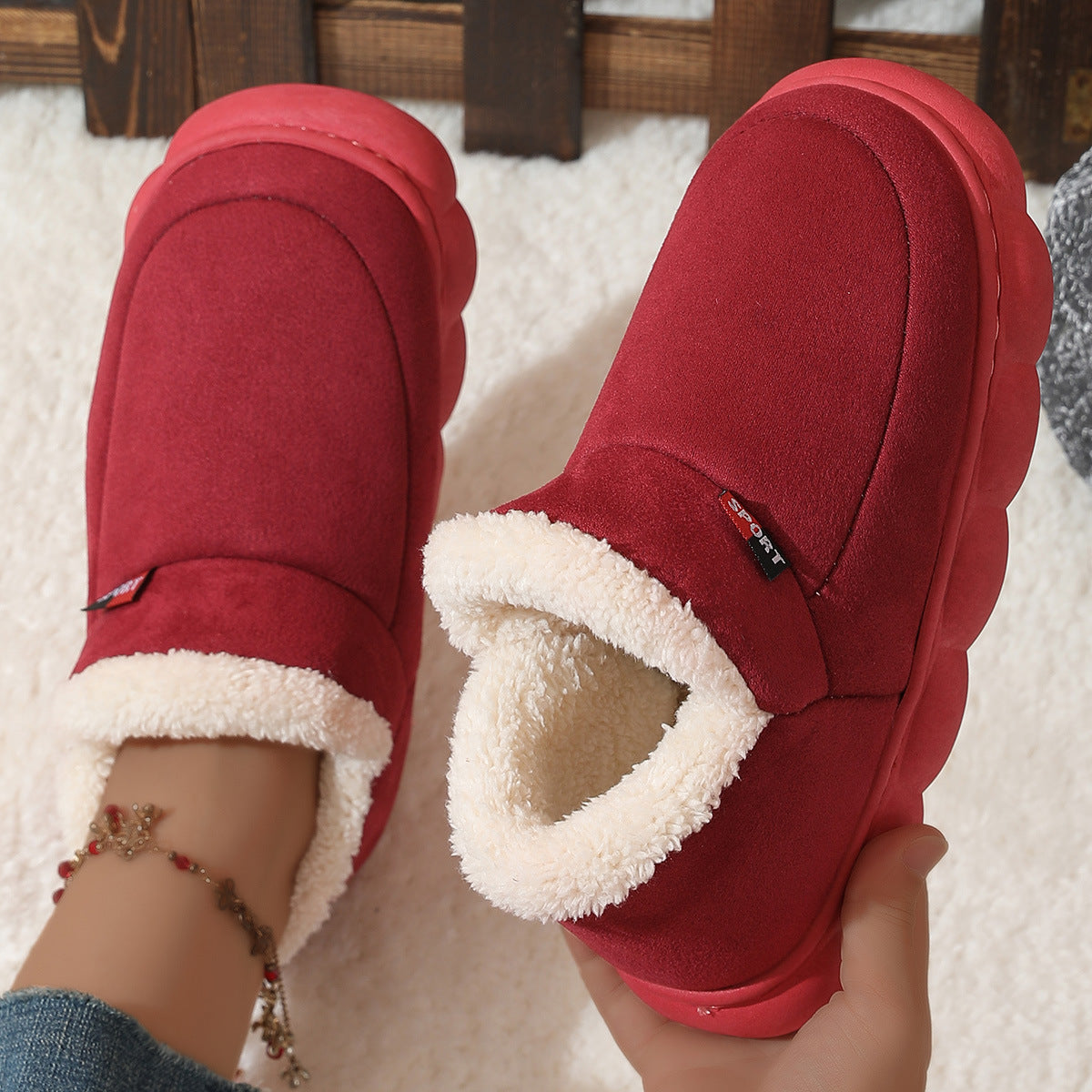 CozyStep Winter Plush Suede House & Garden Shoes - LauBelle Brand