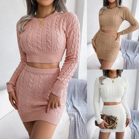 KnitTwist Crop & Curve Skirt Set - LauBelle Brand
