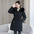 Arctic Luxe: Mid-Length Fur Collar Cotton Coat - LauBelle Brand