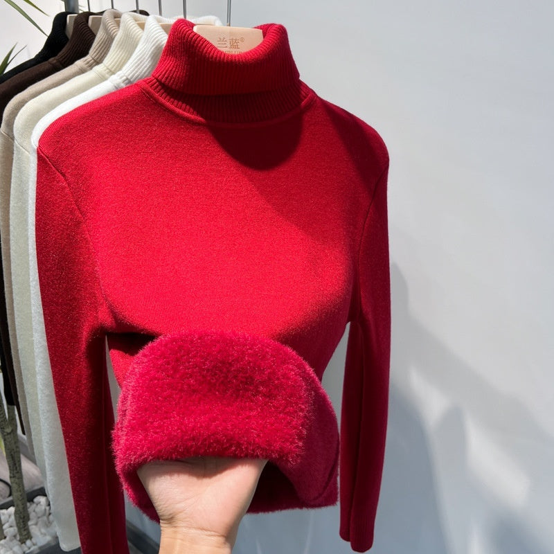 Elegant Thick Knit Turtleneck Sweater for Women - LauBelle Brand