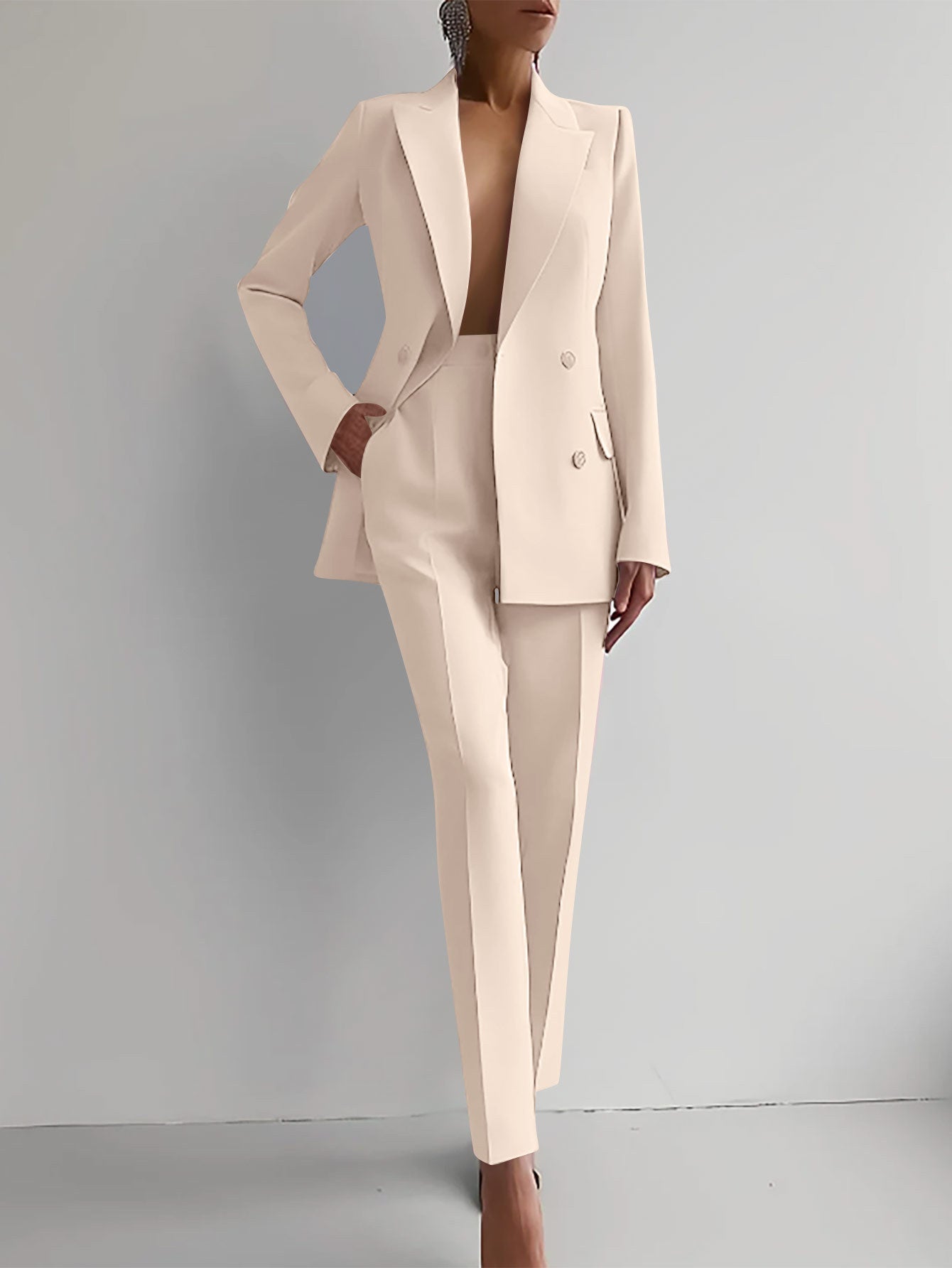 Elegance: Women's Casual Slim Fit Suit Set - LauBelle Brand