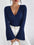 Ribbed V-Neck Flare Sleeve Slim Autumn Top for Women - LauBelle Brand