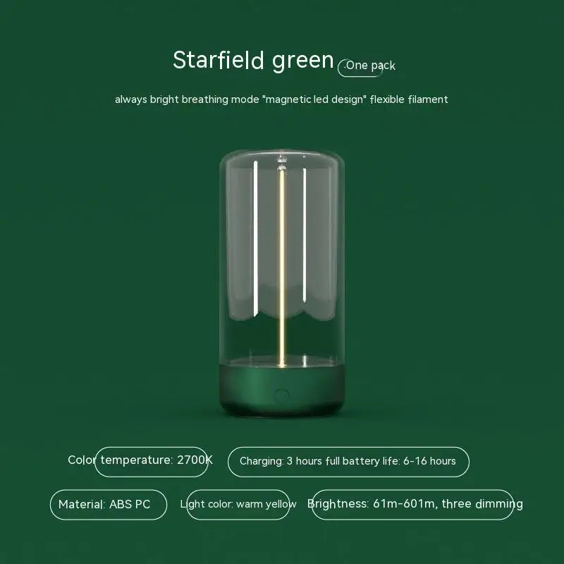 Adjustable Dual Mode Touch Control Night Light Green / USB
