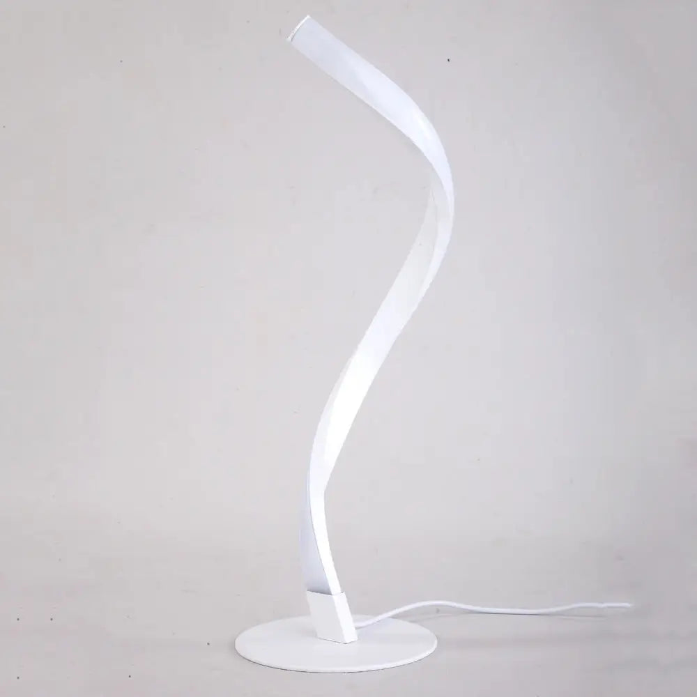 Adjustable LED Table Lamp with Multiple Lighting Modes and Aluminum Body White / White Light