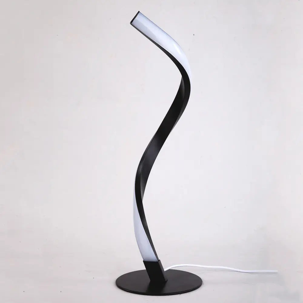 Adjustable LED Table Lamp with Multiple Lighting Modes and Aluminum Body Black / White Light