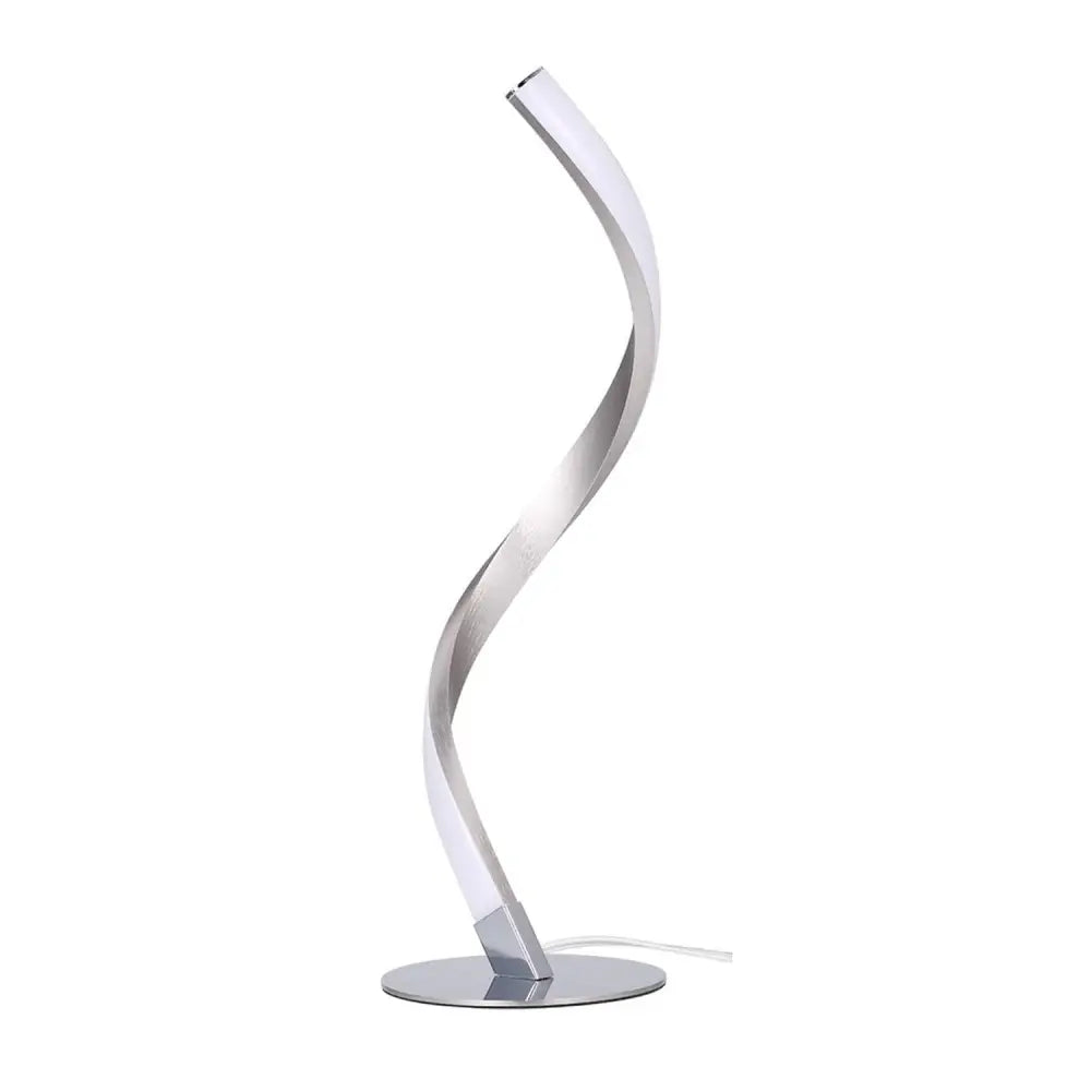 Adjustable LED Table Lamp with Multiple Lighting Modes and Aluminum Body Chrome / White Light