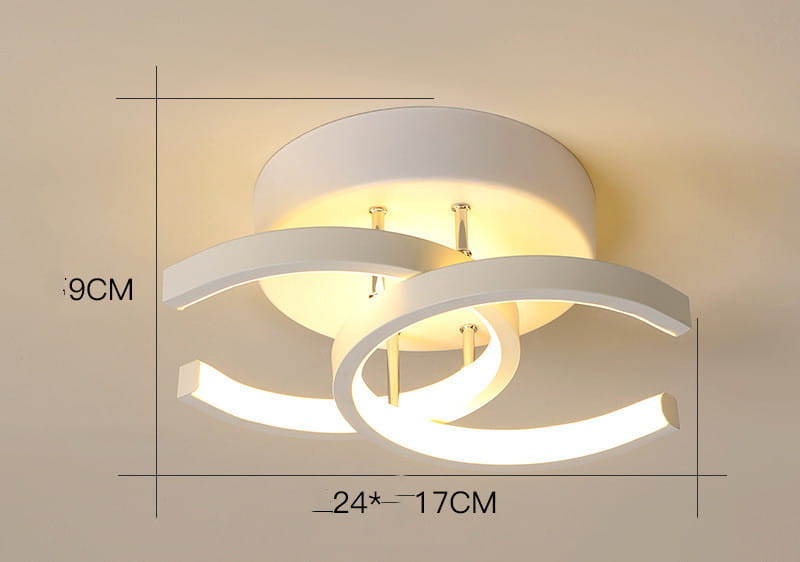 Modern Ceiling Light for Home and Commercial Spaces Multiple Color Options
